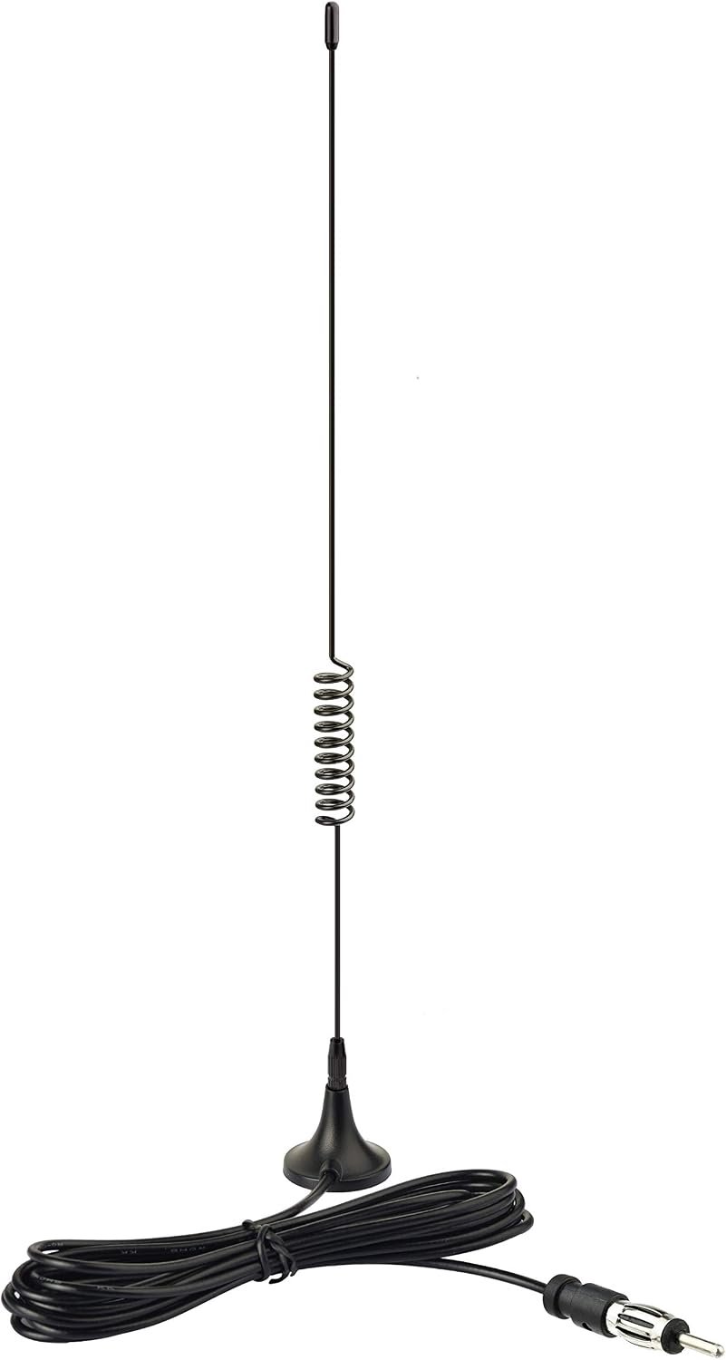Auto stereo antenne - magnetische basis - FM AM radio - perfect voor voertuigen - Vemera