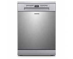 Heinner HDW-FSM60614DXE++ Vrijstaande Vaatwasser – 14 Couverts – Energieklasse E – 6 Programma’s – Digitaal Display – Halve Belading – Extra Drogen – Startuitstel – AquaStop – Kinderslot – 60 cm – RVS – 5 Jaar Garantie