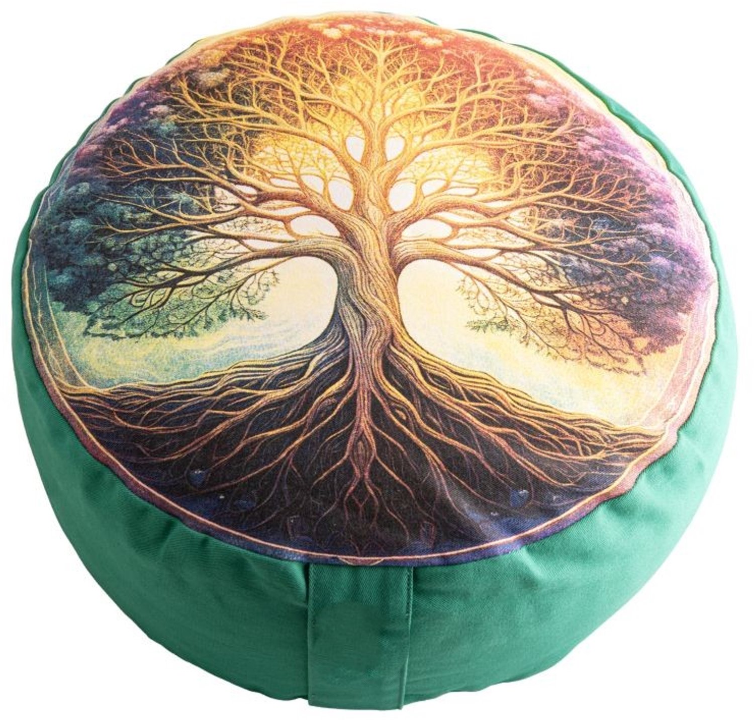 Meditatiekussen Levensboom Ø 36cm. - 15cm hoog - Tree of Life