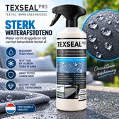 Textile Protector PRO - Impregneerspray Meubelstof, Bank, Tent, Bootkap, Cabrio, Schoenen, Sneakers - Crep Protect - Waterafstotende Spray Textiel, Tuinkussens, Kleding, Jas waterdicht maken - 100% Waterdicht Impregneren - Texseal Pro 1L - 6m²