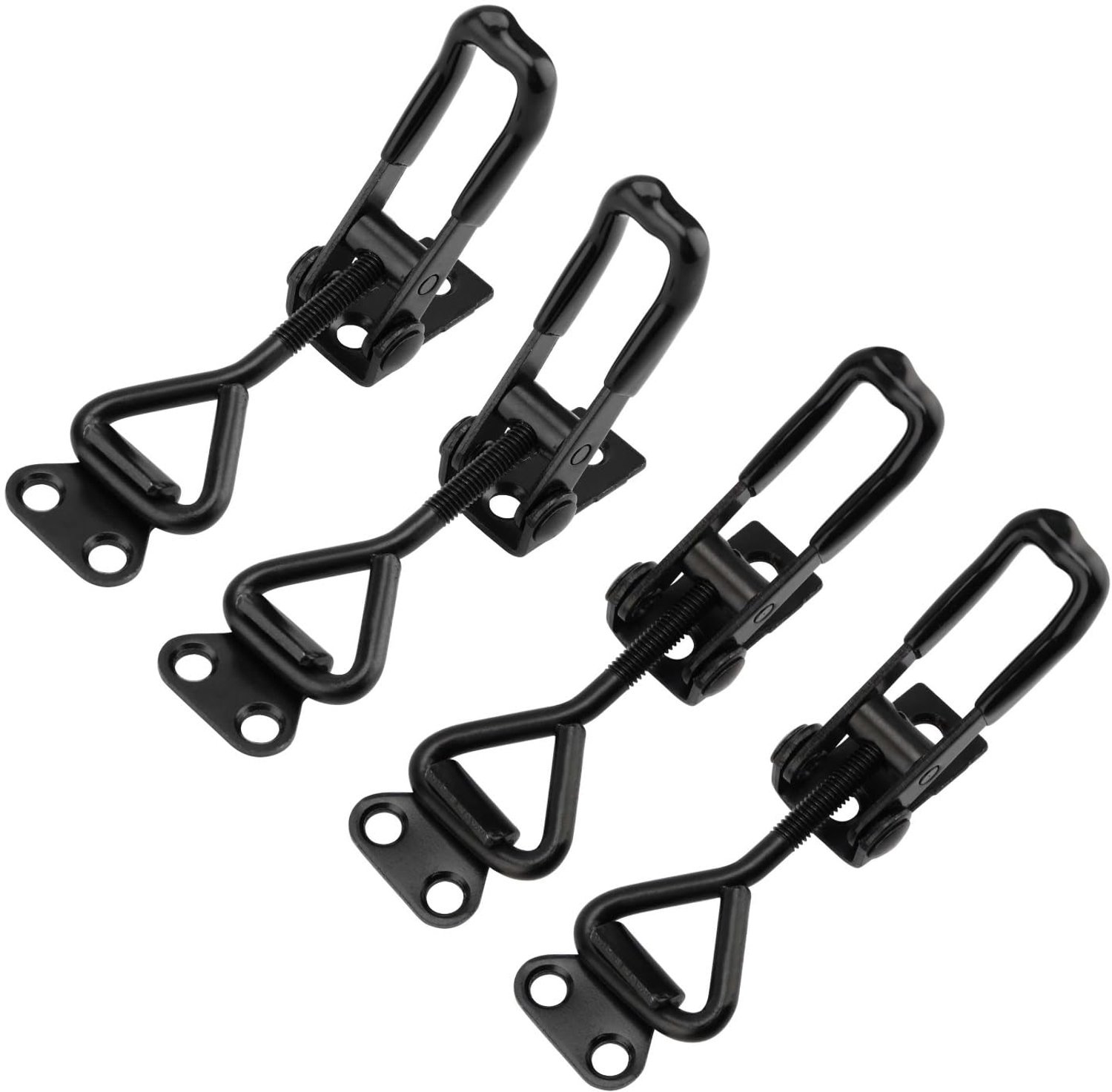 Tuimelklemmen 100 kg - metalen snelsluiting - 4 stuks - ideaal voor kast en deur - Vemera
