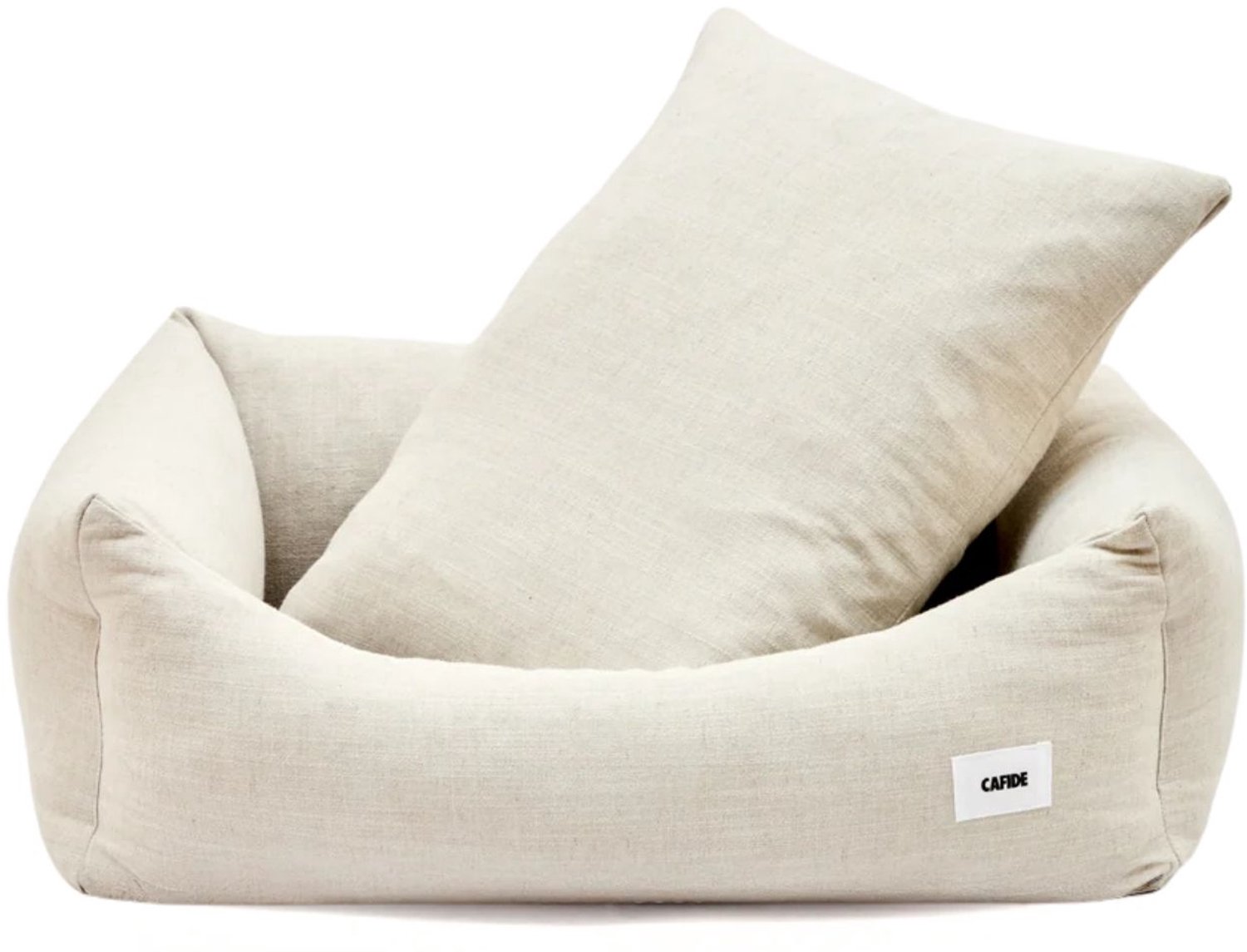 Comfortabele hondenmand – Linnen – Zacht, wasbaar, anti-slip & afritsbare hoes – Snozy