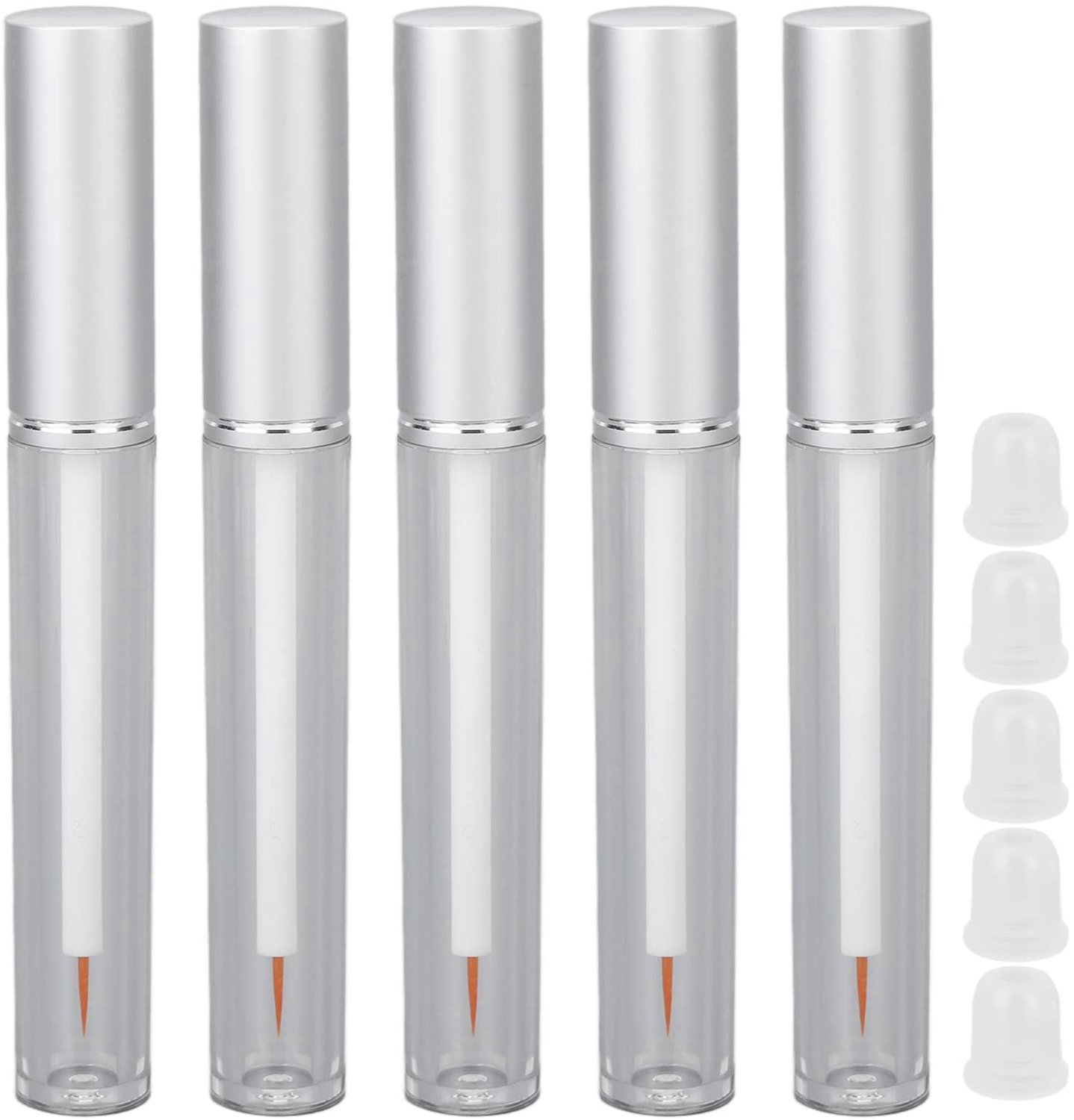 Lege Plastic Eyeliner Buis Container 3 Ml - Lekvrije Wimper Serum Fles - 5 Stuks Voor Reizen - Vemera