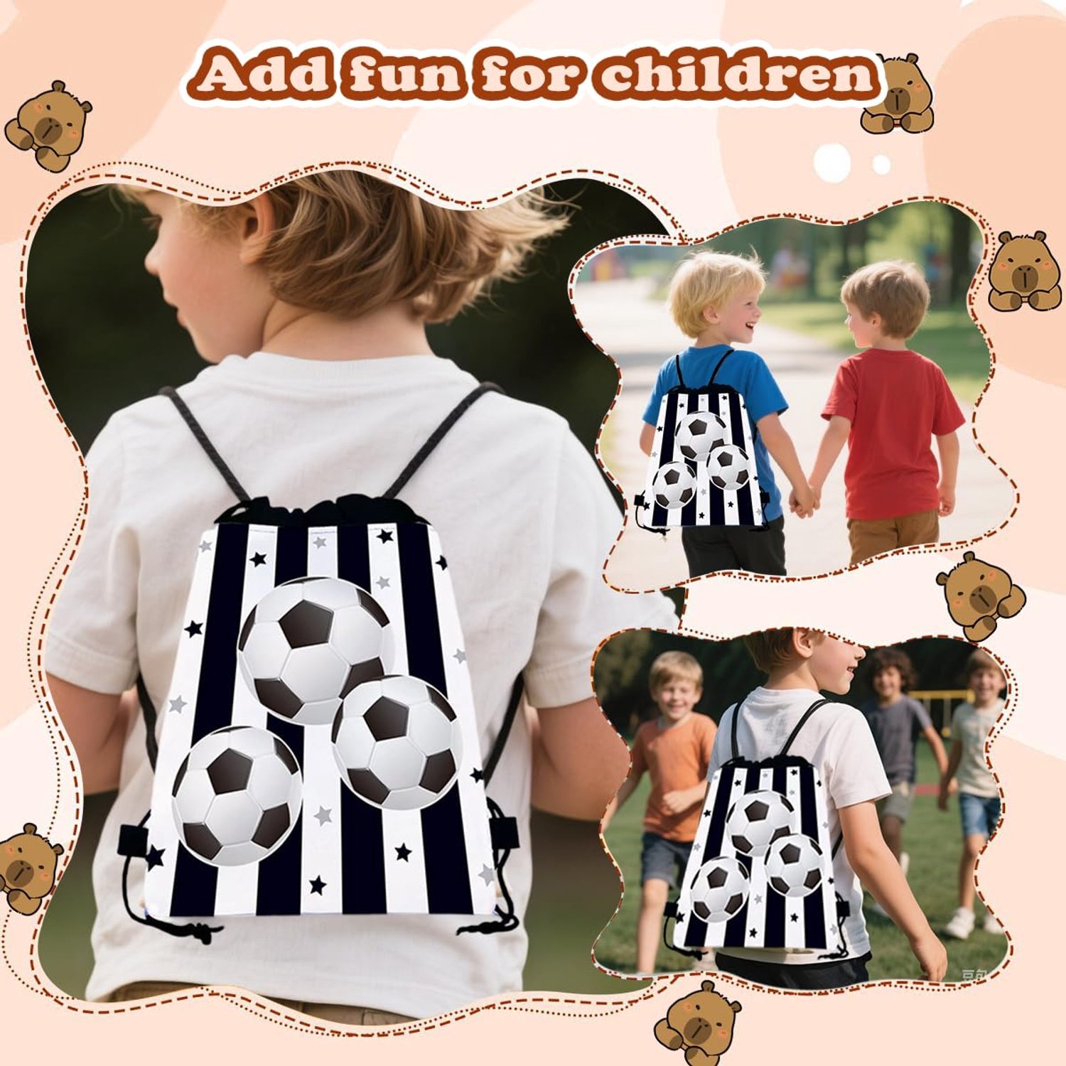 Voetbalstrandhanddoek 2 stuks - tas met voetbalmotieven - perfect voor zee en zwembad - m-winkel