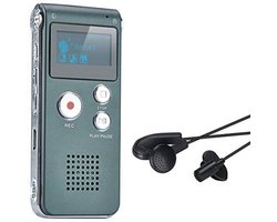 Digitaal dicteerapparaat - 8 GB - met spraakherkenning - voor interviews en lezingen