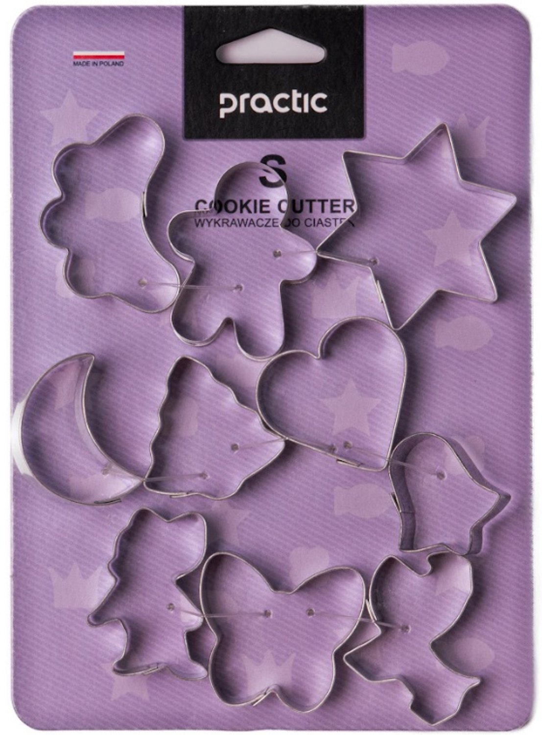 PRACTIC - Set uitsteekvormpjes voor koekjes, 10 stuks