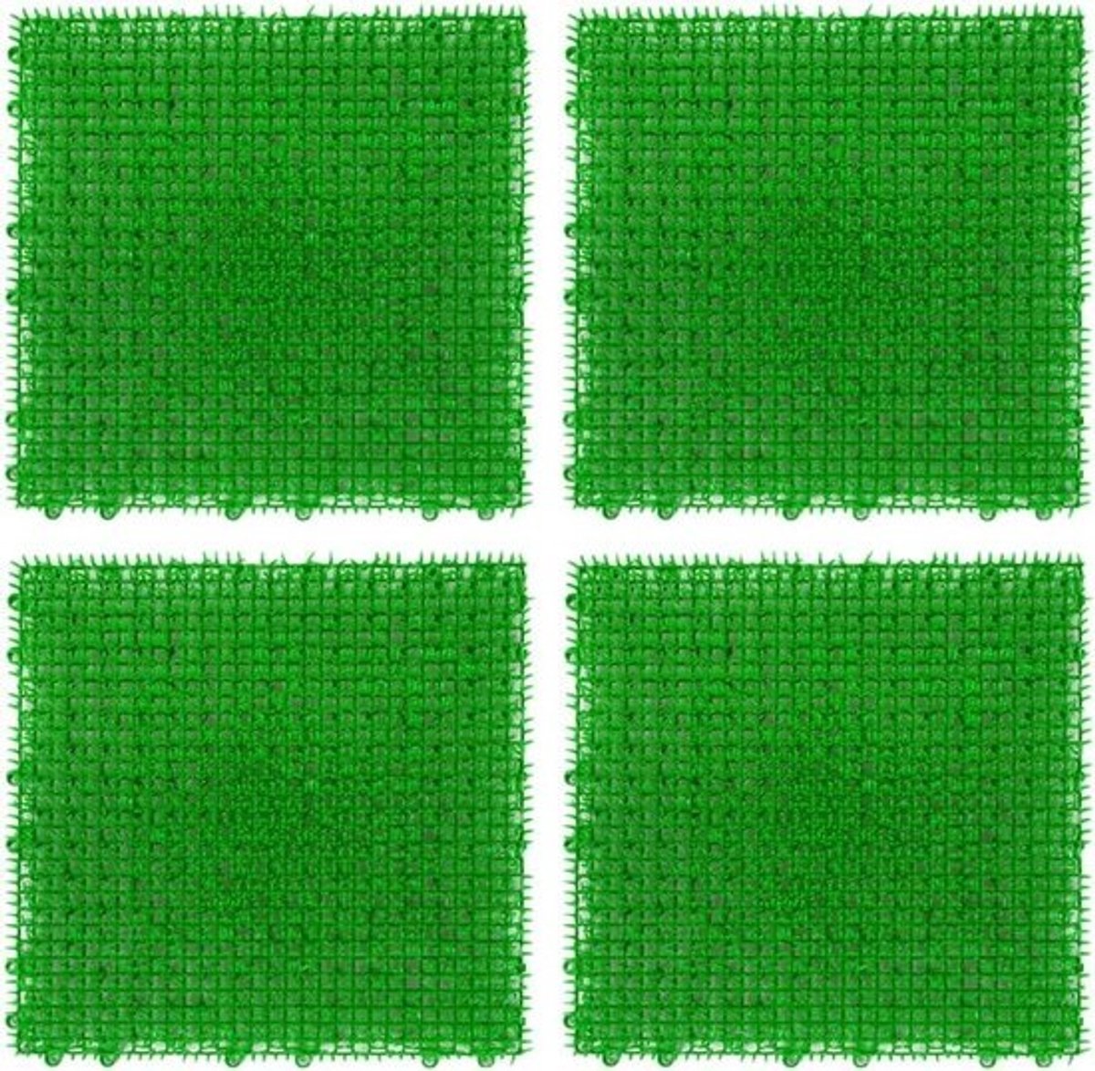 Kunstgrasmat - Zacht gazon - Veelzijdig gebruik - Aanpasbaar aan vorm - 30 x 30 cm - Groen