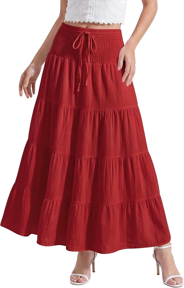 2-in-1 Damesrok Zomer Hoge Taille Elastisch Damesrok - ShopVlot