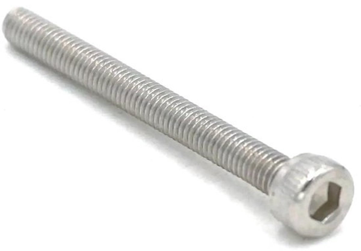 Inbus - dopschroeven - Zeskantbouten - staal - Voor nauwkeurig - bevestigen - Hoge slijtvastheid - M18 x 55mm - Zilverkleurig