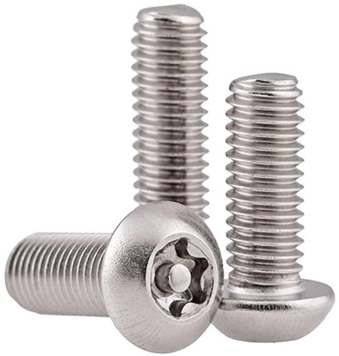 Machineschroeven Torx - Rondekopbouten - Apparaten Repareren - Roestvrij Staal - M4x8mm 20 stuks - Zilverkleurig