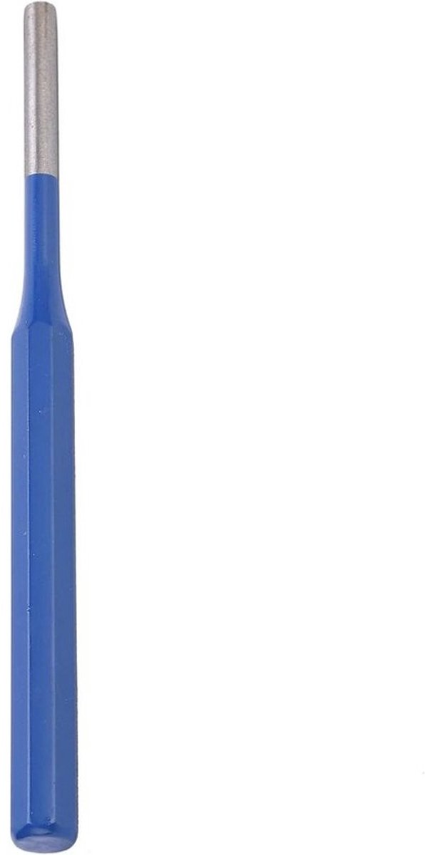 Stalen Pin Punch - Parallelle Pons - Precisiewerk - CRV Chroom-vanadiumstaal - 6 Mm Kop - Blauw Handvat