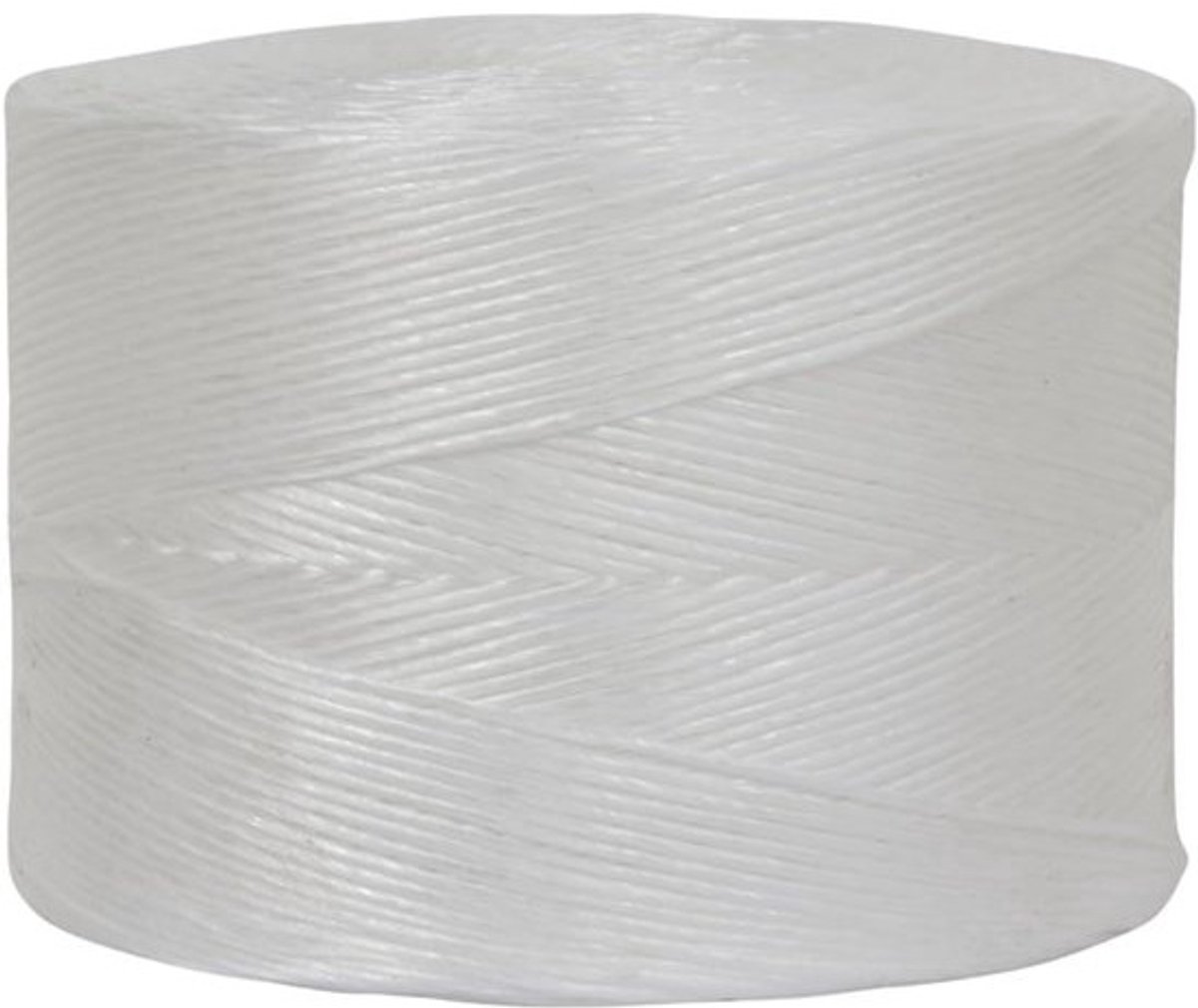 Cilindrisch touw - Basttouw - voor bevestigen en binden - sterk polypropyleen - rol van 2 kg - Wit