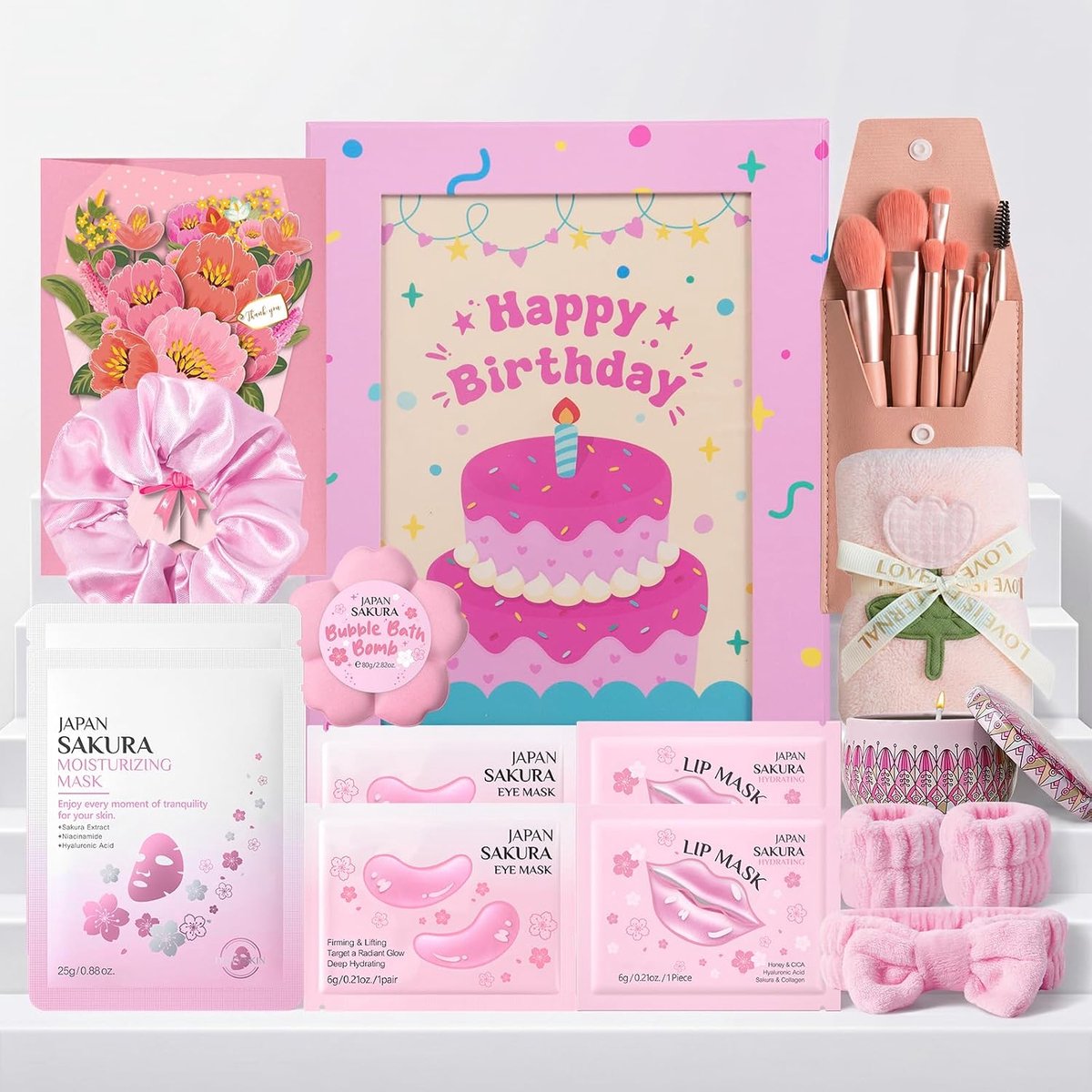 SnelShoppen - Verjaardagscadeau voor Vrouwen - 14-delige Wellness Spa-set - Luxe Geuren, Badproducten, Ontspanning en Verzorging - Perfect voor Feestd