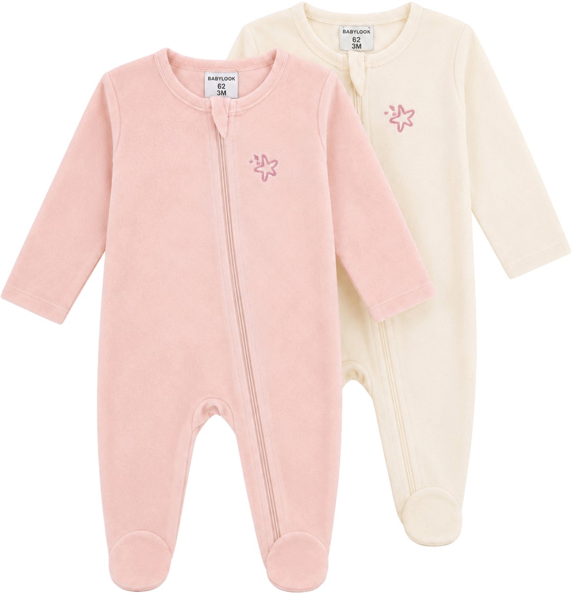 Babylook Velours Boxpak - 2 Stuks - Maat 44 - Crystal Pink