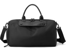 Handbagage Reisbagage van 20 Liter met Schoen- en Nat Compartment voor Sport en Fitness, Ideaal voor Weekendtrips en Zwemmen, Zwart en Tijdloos