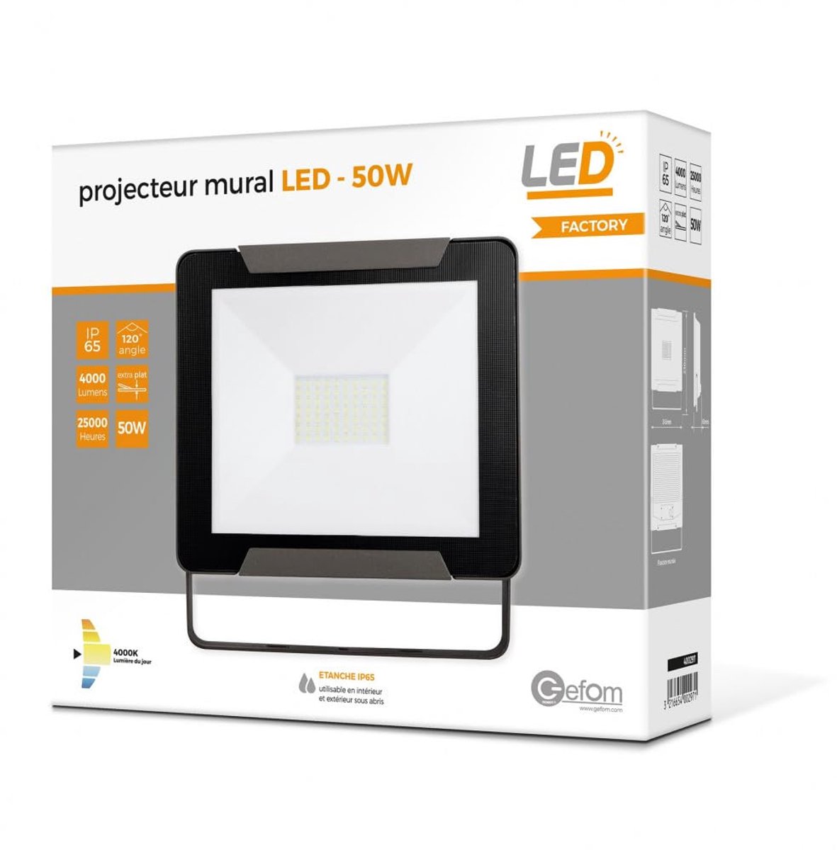 Projector 400297 - zwart - compact formaat - ideaal voor thuisbioscoop - Luxento