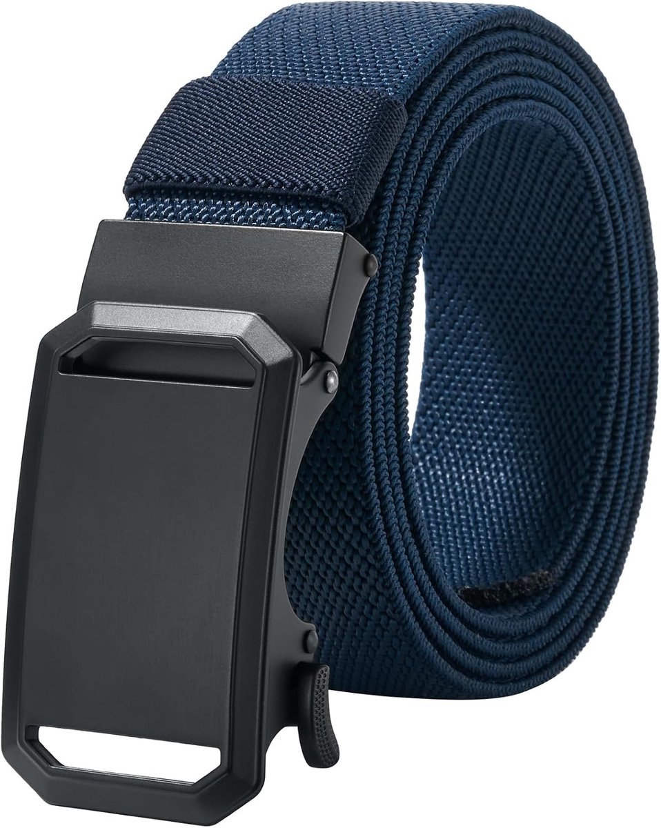 LionVII Elastic ratchet belt with automatic buckle, adjustable and stretchy, work belt for men, 130 cm - ShopVlot