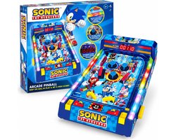 A Ambassador® Sonic Flipperkast - Arcade Pinball - Mini Flipperkast - Speelkast - Scoreteller - Tafelmodel - Volwassenen - Spelletjes voor Kinderen - Het grote speelgoedboek 2025