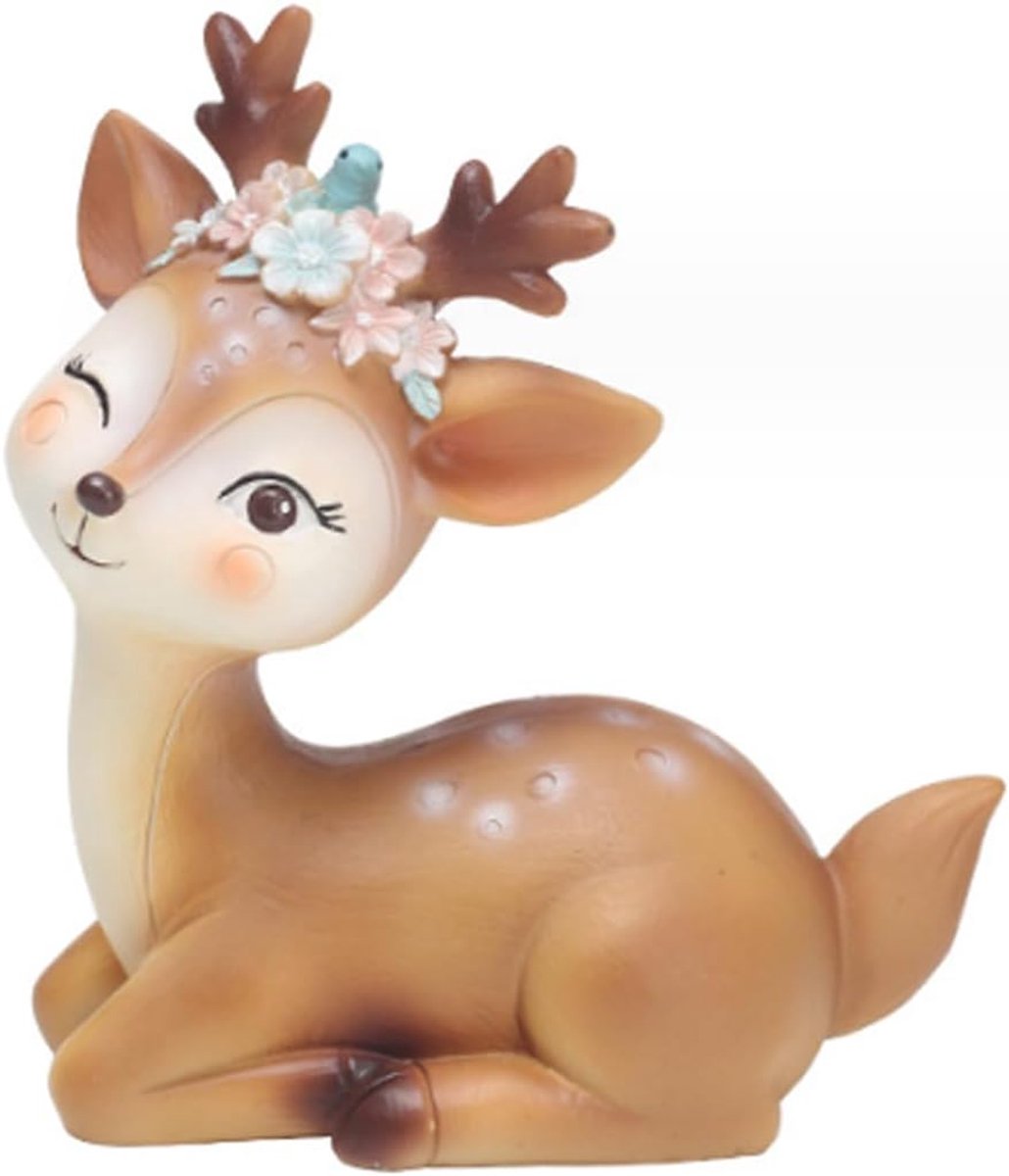 Hertfiguur ornamenten - schattige rendier en faun figuren - creatief en duurzaam - decoratie voor feest en verjaardag - ShopVlot