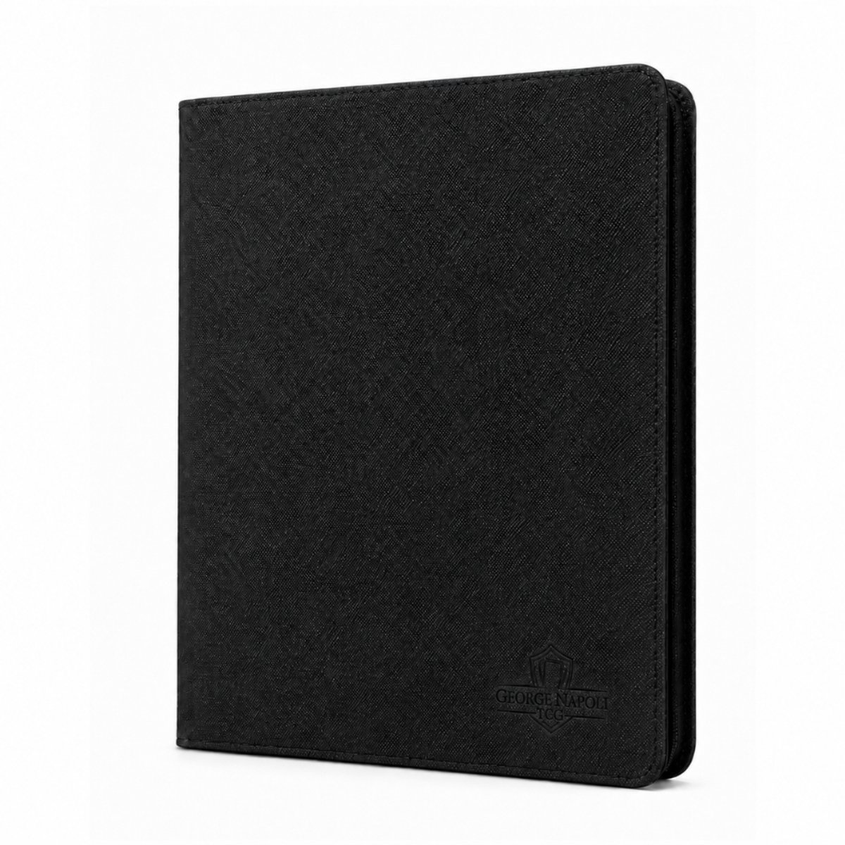 George Napoli TCG Toploader Binder voor 252 Toploaders - 9-Pocket indeling - Geschikt voor 3x4 inch Toploaders - Premium Verzamelmap met Ritssluiting - Zwarte Sleeves