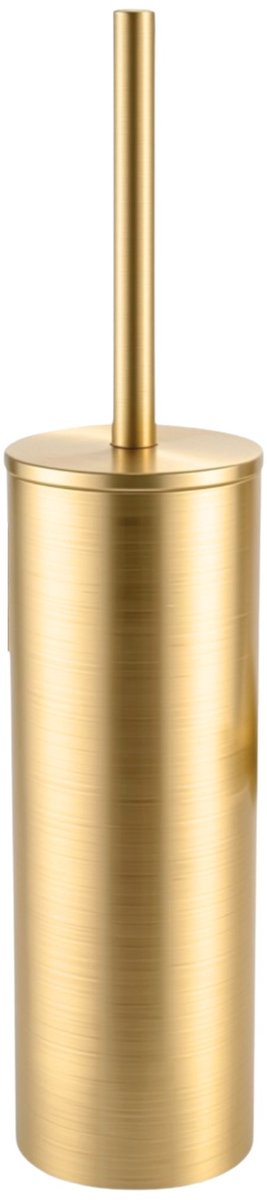Toiletborstel Met Houder - Vrijstaand - Goud - WC Borstel Met Houder - Uitneembare emmer - RVS