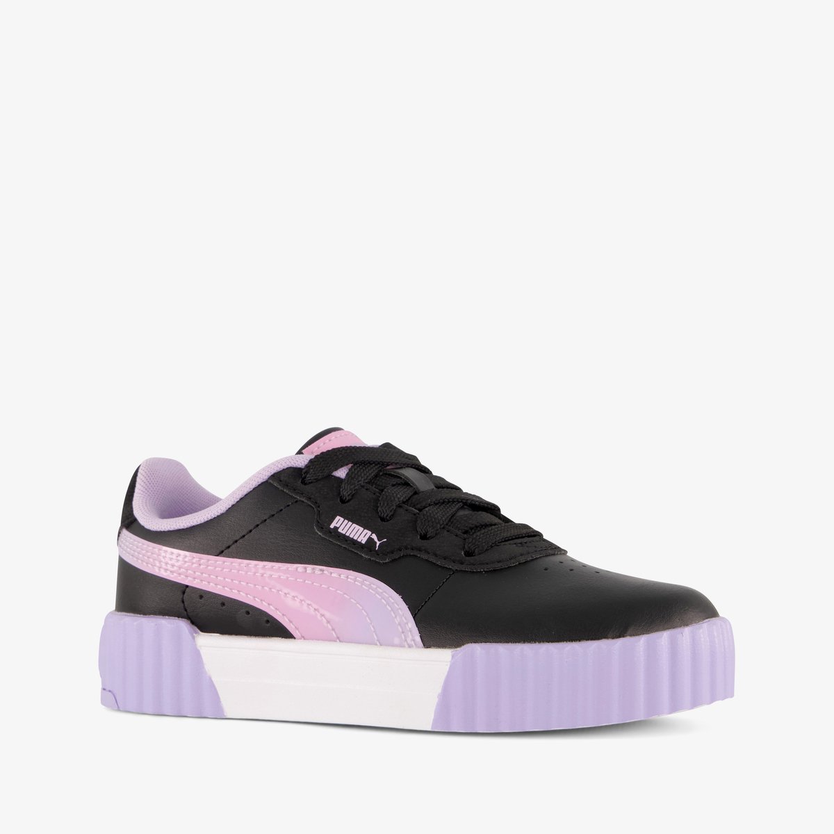 Puma Carina 3.0 Faded Glow PS meisjes sneakers – Uitneembare zool Zwart