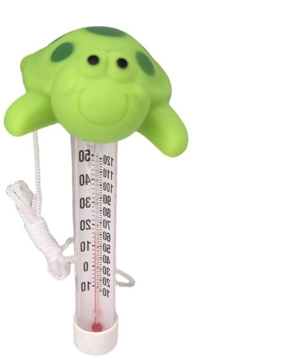 Zwembadthermometer - Spather­mometer - Watertemperatuur meten - Makkelijk afleesbaar - 15 cm - Wit