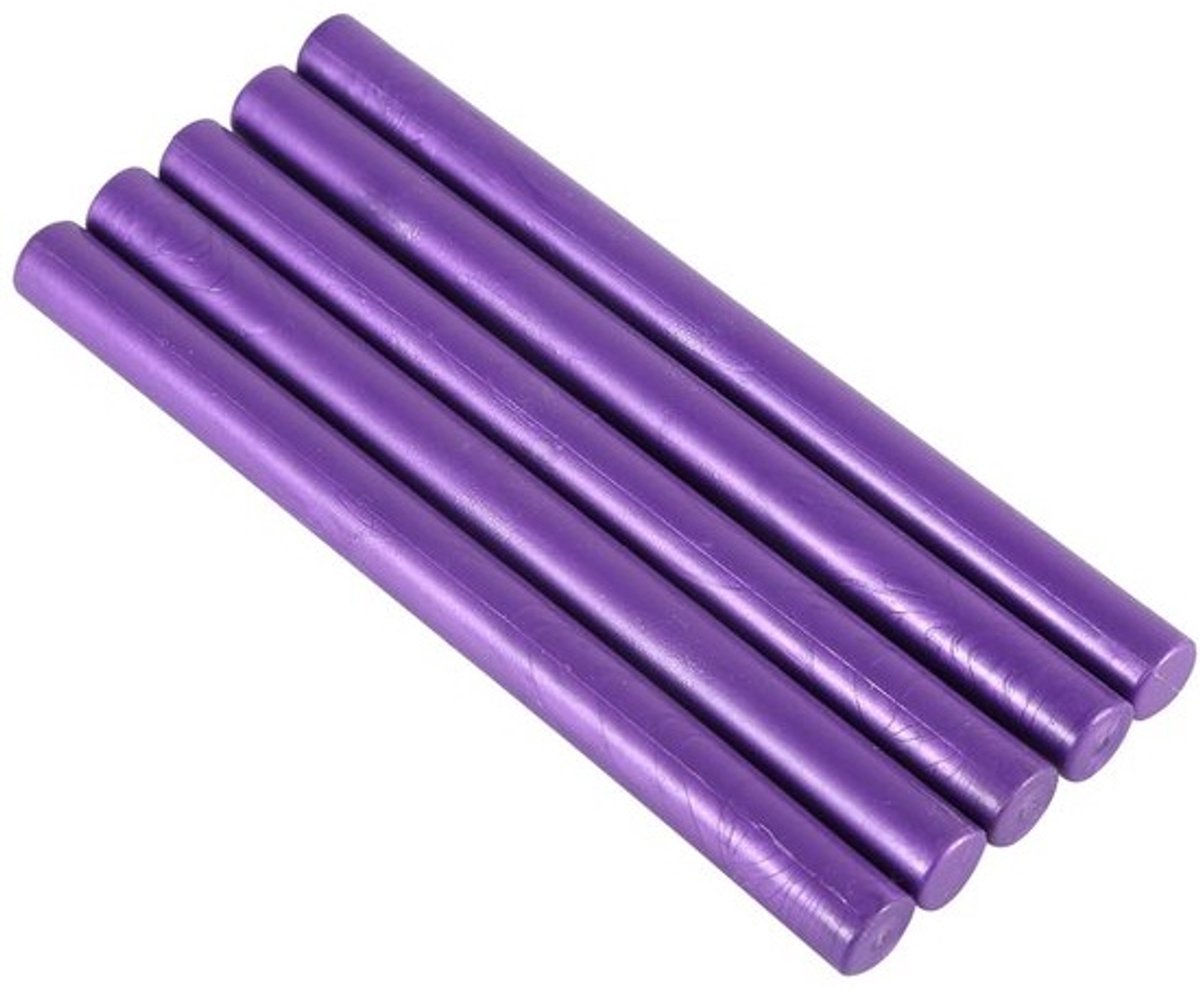 zegellakstaven - ambachtelijke kleefwas - voor het versieren van kaarten - non-stickformule - 5 stuks - 10 kleuren