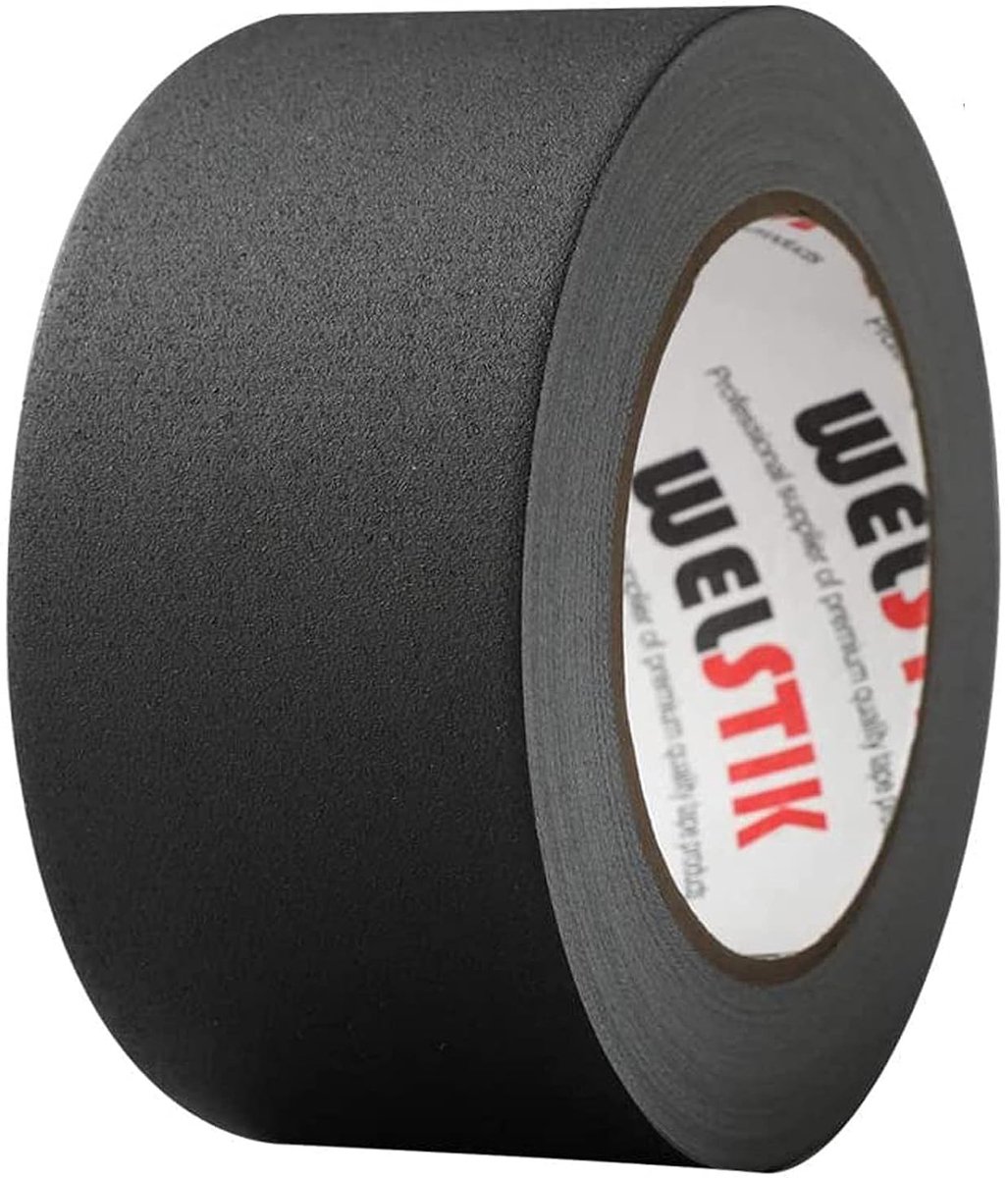 Zwarte Gaffertape 50mm x 30.2m voor Kabels, Fotografie en Creatieve Projecten