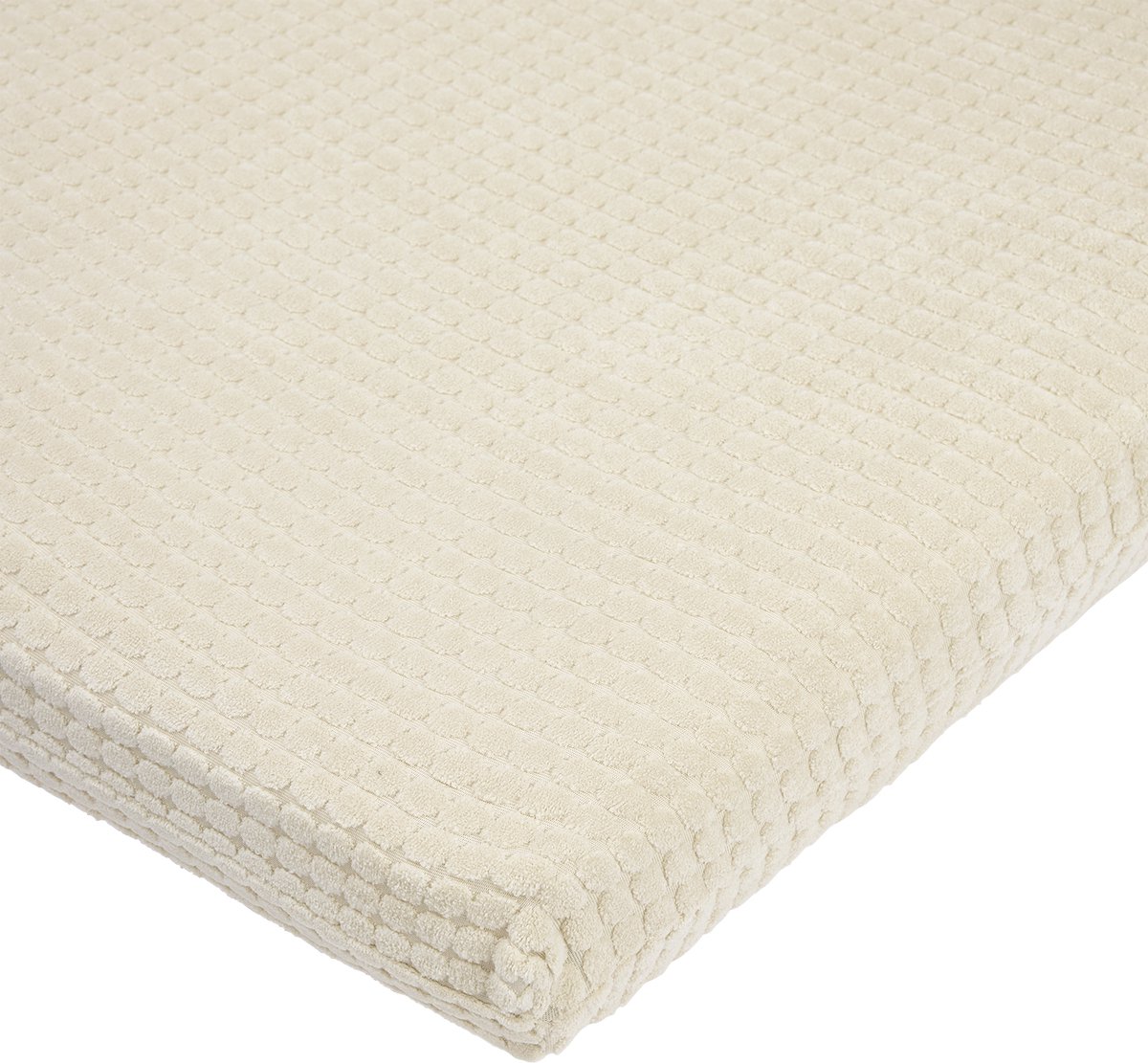 Meyco Baby Pebble Hoeslaken Boxmatras - Deluxe Jacquard - Soft Sand - 75x95cm