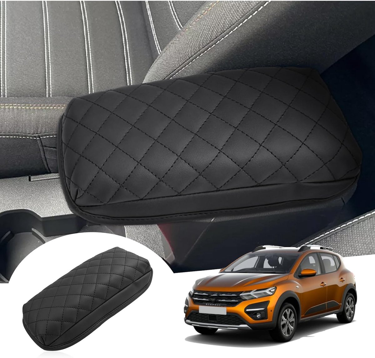 GAFAT Dacia Sandero 3/Stepway 3/Dacia Jogger 2021-2024 2025 Center Armrest Cover, Center Console, Armrest, Protection - ShopVlot