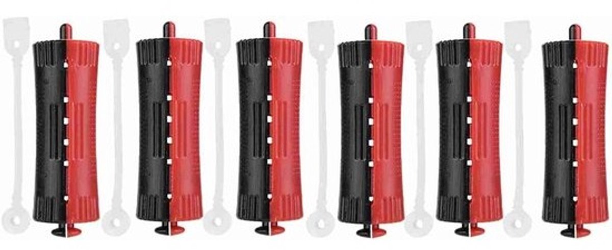 Haarrollers - Krulspelden - Kappersgereedschap - Krulset - Voor haarstyling - 6 verschillende maten - 6 stuks - Willekeurig