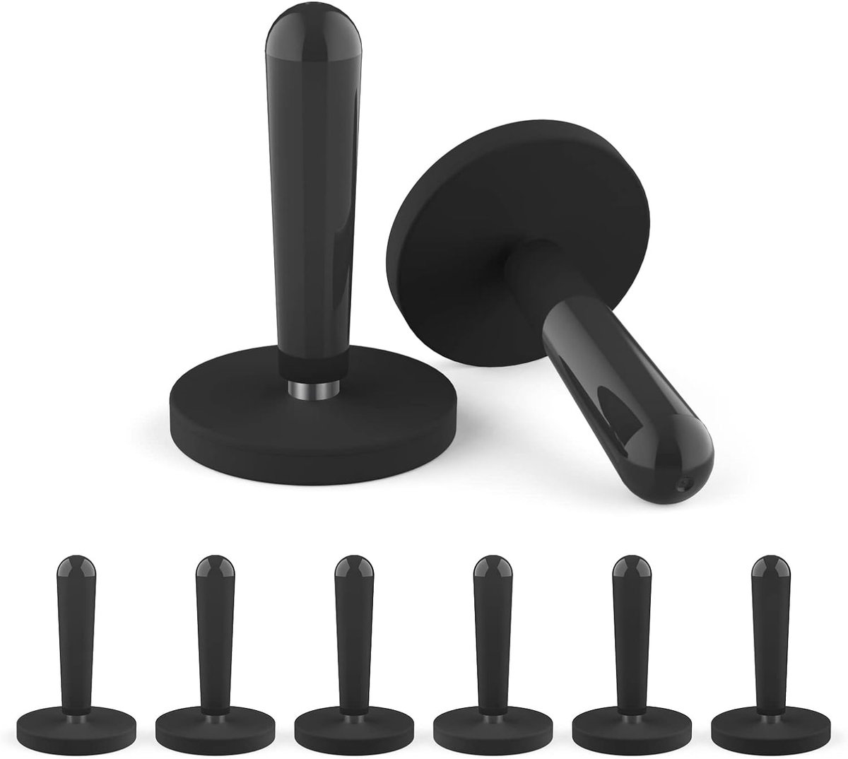 CPROSP Pack of 8 Car Control Magnets with Storage Box Black Magnetic Holder Foil with 2 kg Magnetic Pull Force 42 mm x - ShopVlot