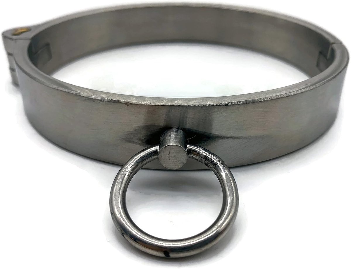 Exoda Women SM Collar Stainless Steel O-Ring Lockable for Neck Size 36 cm - ShopVlot