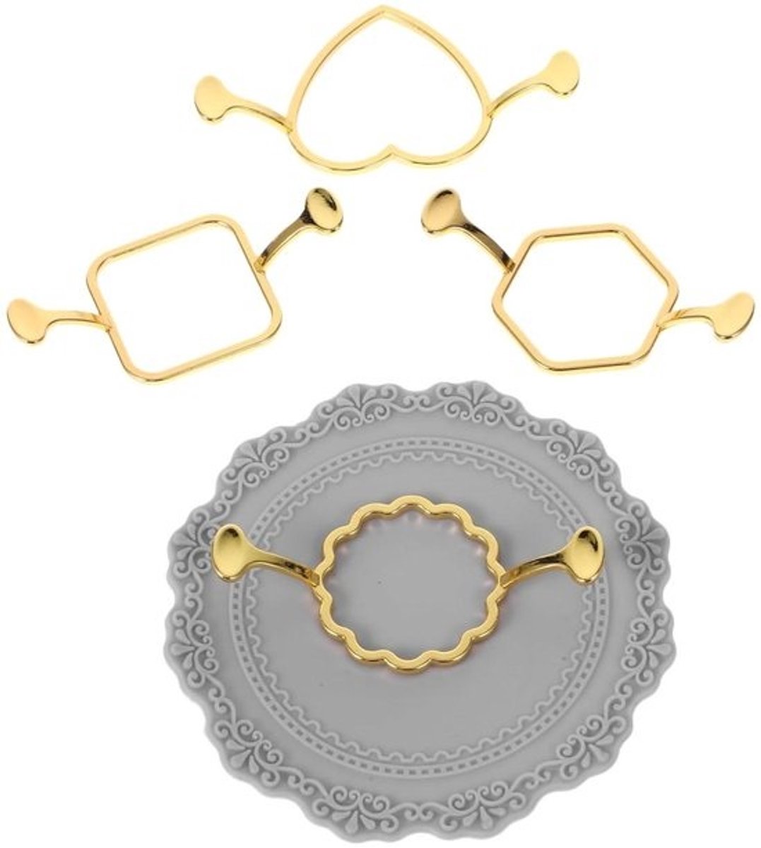 Waxzegelmalset - Lakzegelstempelmal - Voor trouwuitnodigingen - Dubbele gebruiksmethode - 30 kubieke centimeters - Goud