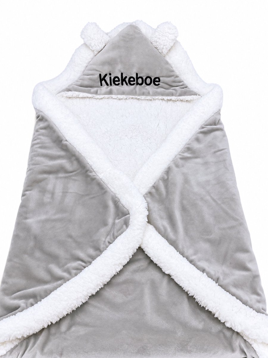Kraamcadeau, kraamcadeau unisex - luxe kraamcadeau -gender reveal - baby omslagdoek / badydeken met knuffel met bijtring - babycape, babydeken - kan ook rechtstreeks worden verstuurd als cadeau – foto 5