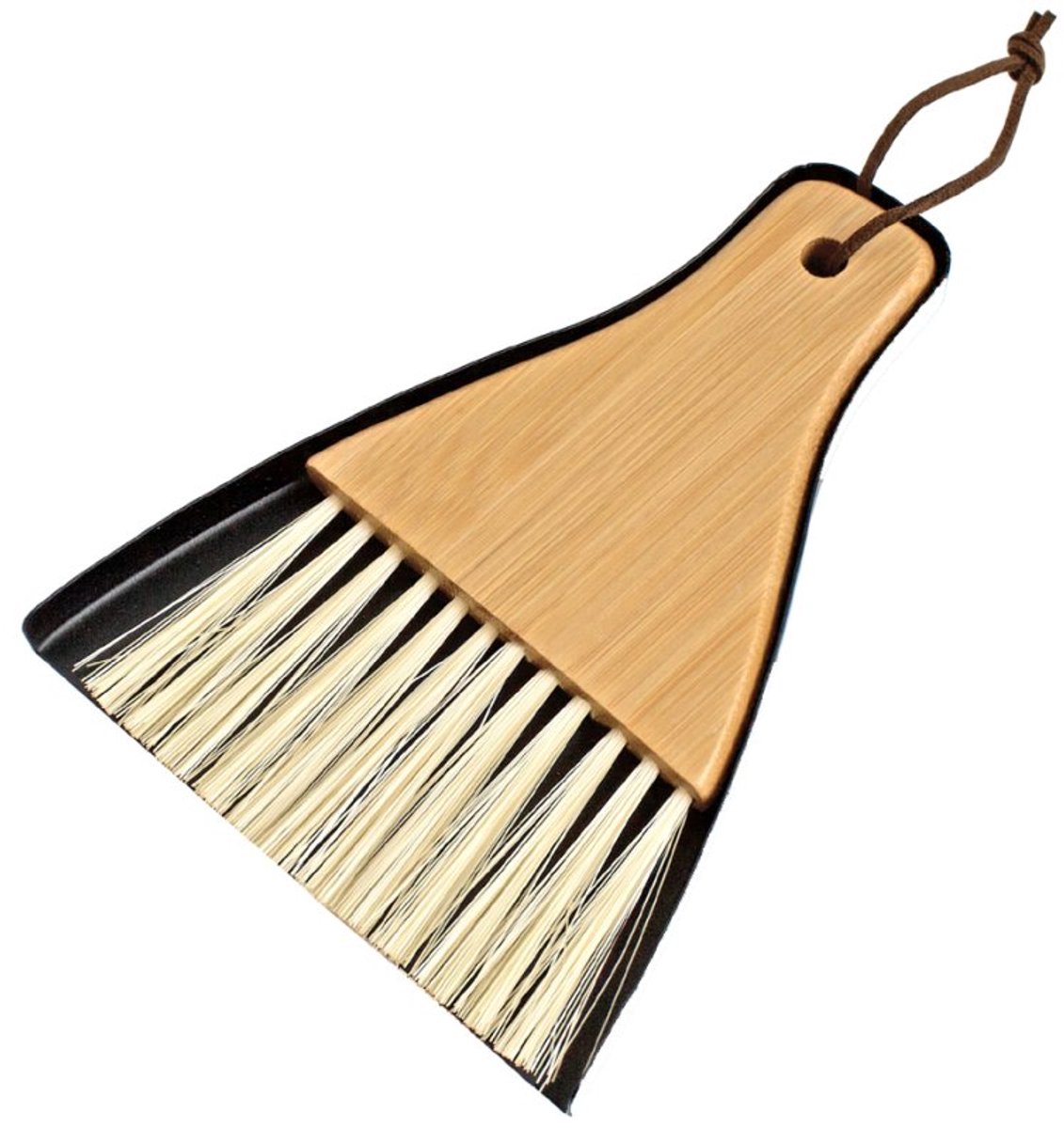 Peggy Perfect tafelveegset Manhattan, bamboe bezem, metalen schep, 125 mm