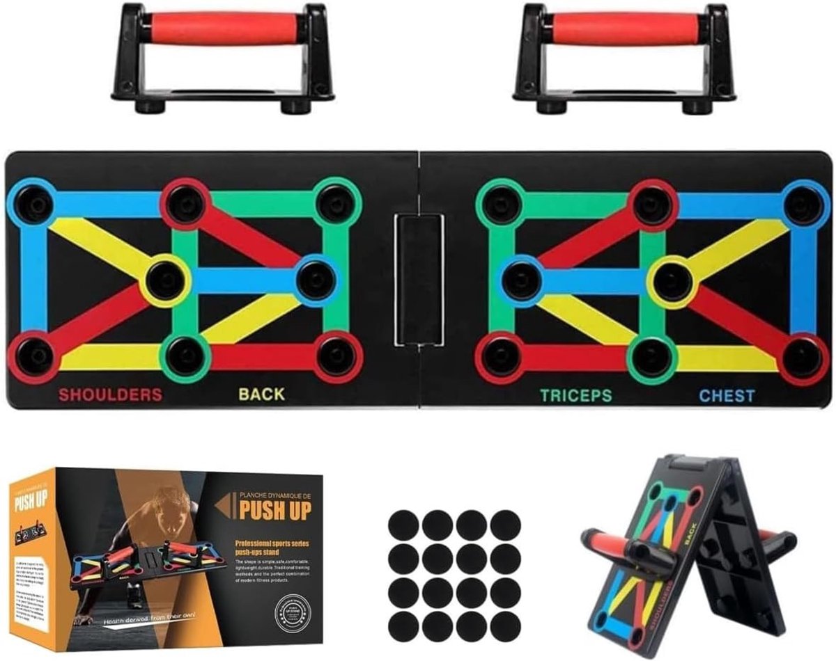 Multifunctioneel 12-in-1 Thuis Trainingsapparaat voor Push-ups, Effectieve Push Up Board voor Mannen en Vrouwen, Verbeter Kracht en Uithoudingsvermogen