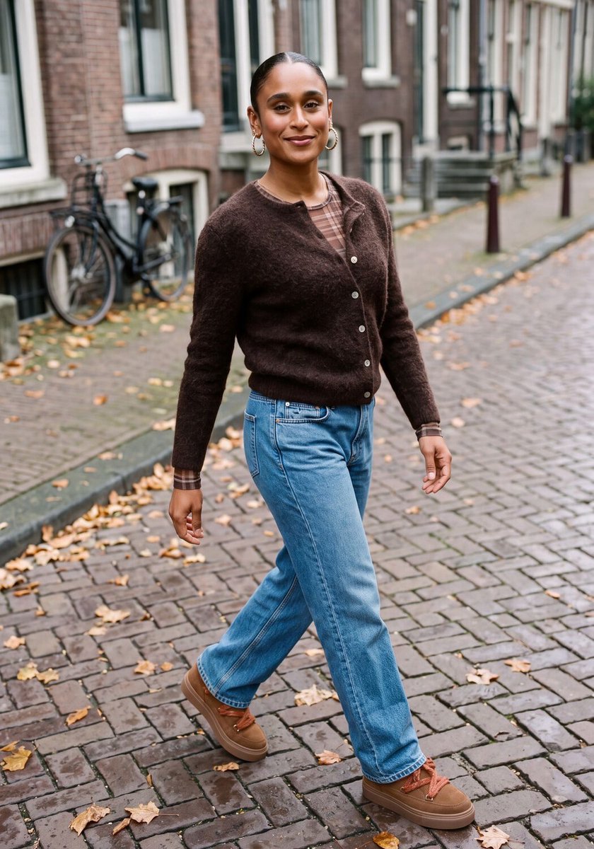 Inuikii Knot Laarzen - Suède - Dames - Bruin - Maat 40