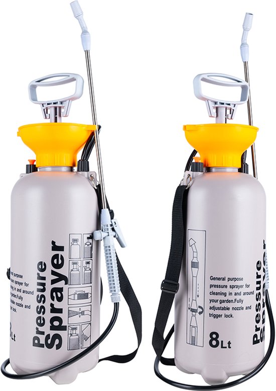 Kenz® - Onkruidspuit met Schouderriem - 8 Liter - Verstelbare Sproeistraal - Inclusief 3 Mondkapjes - 3 Bar - Drukspuit - Tuinieren - Onkruid Verdelgen — afbeelding 3