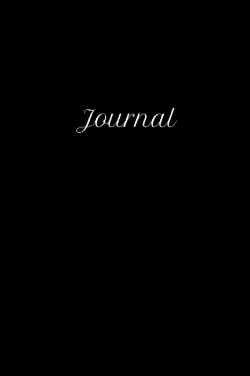 Simple Glossy Black Journal: 100 lined pages (6x9) - ShopVlot