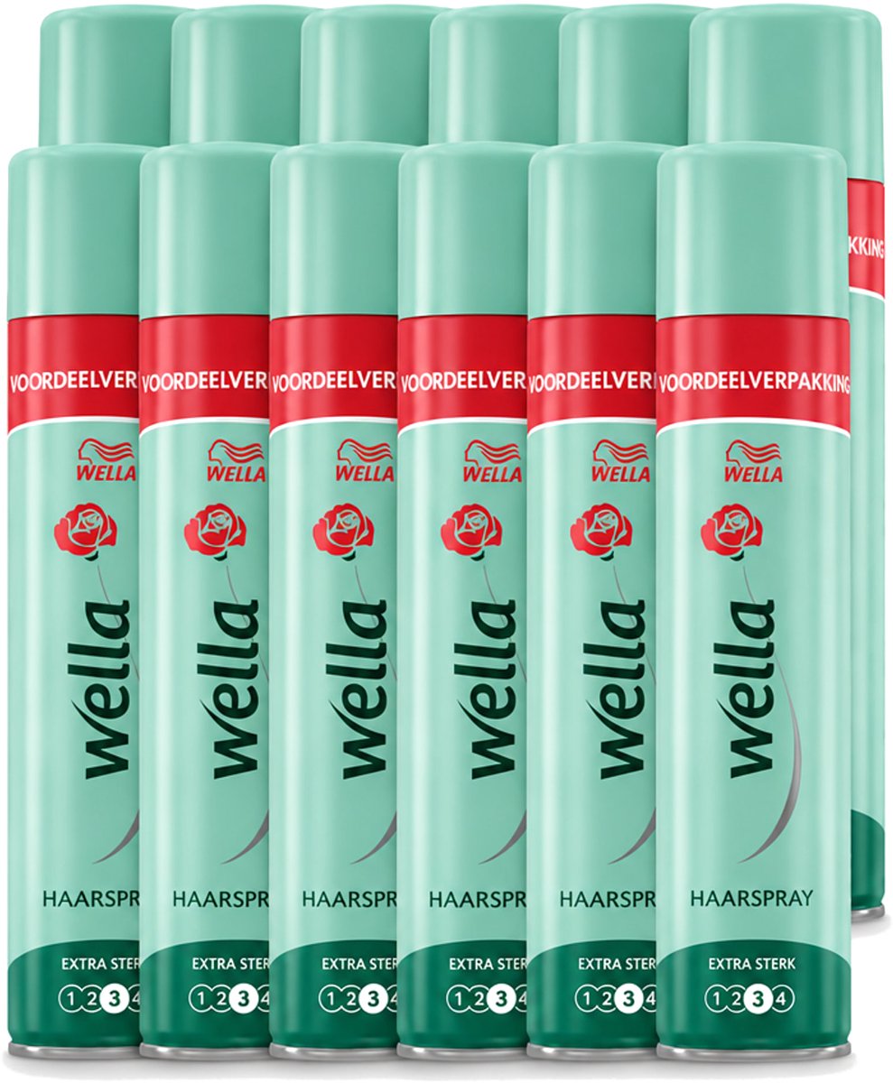 12 x Wella – Forte – Haarspray Extra Strong - 400 ml - Voordeelverpakking - 12 stuks