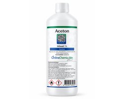 Online chemicalien – Aceton – 1 L – Propanon – Nagellakremover – Voor Reiniging en Ontvetten