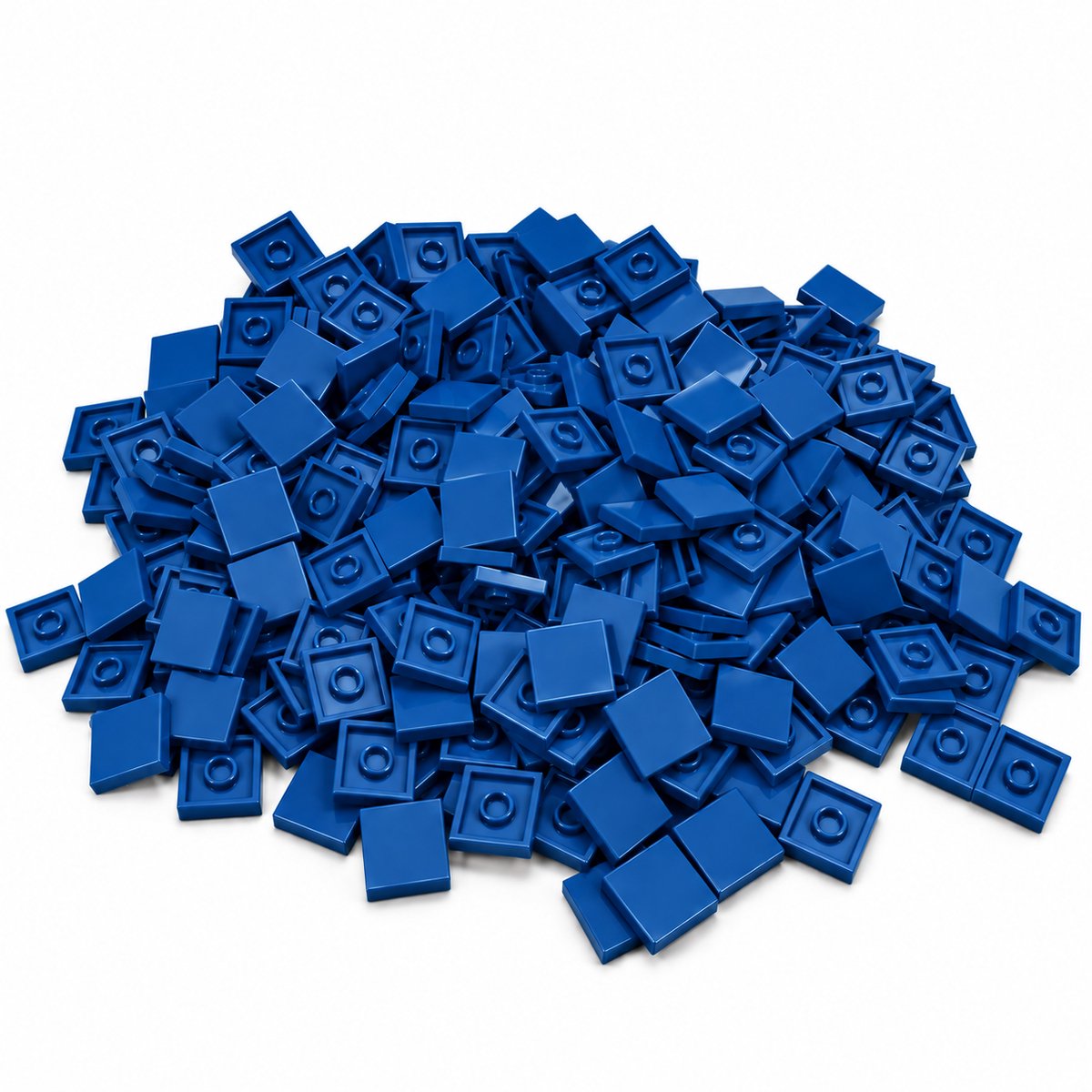 200 Bouwstenen 2x2 tile | Blauw | Compatibel met Lego Classic | Keuze uit vele kleuren | SmallBricks