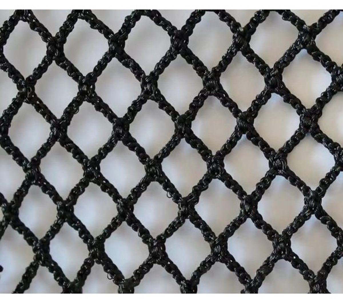Veiligheidsnet - Beschermnet voor hekwerk - Bescherming voor trap en balkon - Knooploos duurzaam materiaal - 1 m x 6 m - Zwart