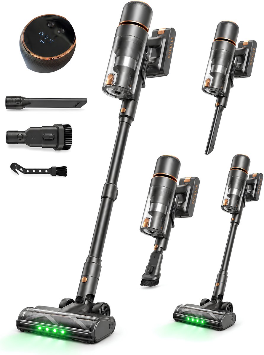 Rovelle 3in1 Draadloze Steelstofzuiger met Turbo functie - afbeelding 3
