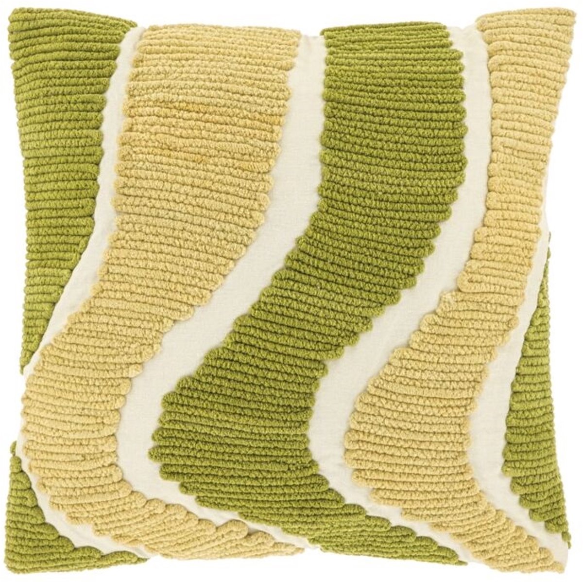 Unique Living Sierkussen Charly - Moss Green - 45x45cm Groen