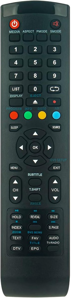 ALLIMITY Remote Control Compatible with HKC ANTTEQ Smart TV AB24 AB42 AB32 AB50 40K7A-A2EU NHB32D1 32C1NHD-T2 NHB24F1D - ShopVlot