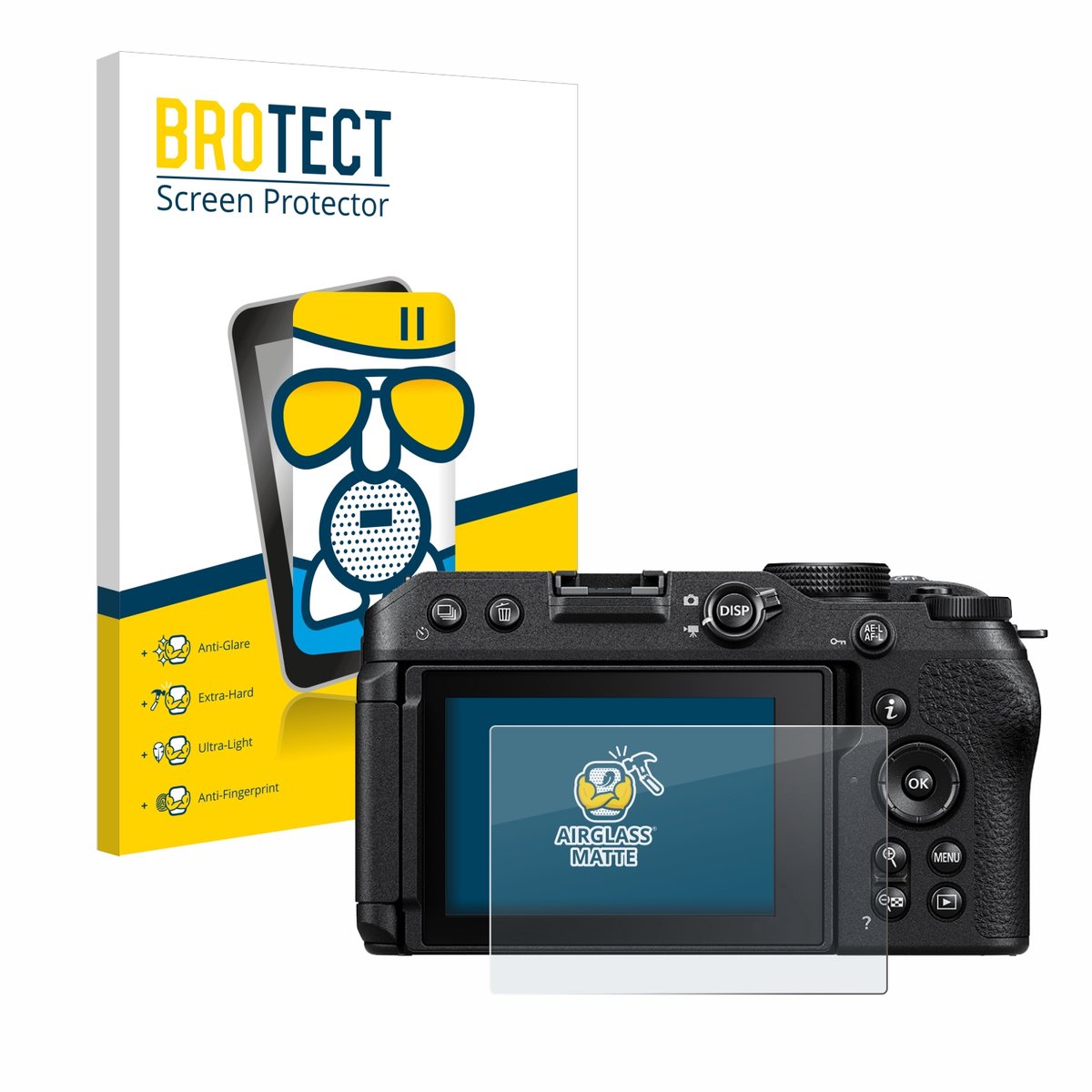 BROTECT - Screenprotector voor Nikon Z 30 - Folie Beschermfolie Beschermglas matte