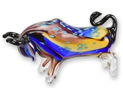 AL - Glaswerk - Stier - Decoratie - 21 x 15 cm